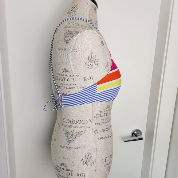 Roxy Stripe Halter Bikini Top - Picture 6 of 11